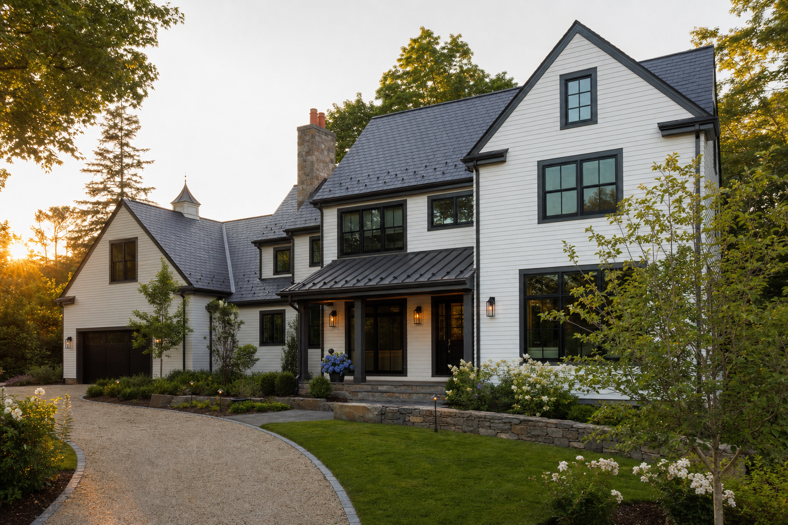 Connecticut colonial exterior
