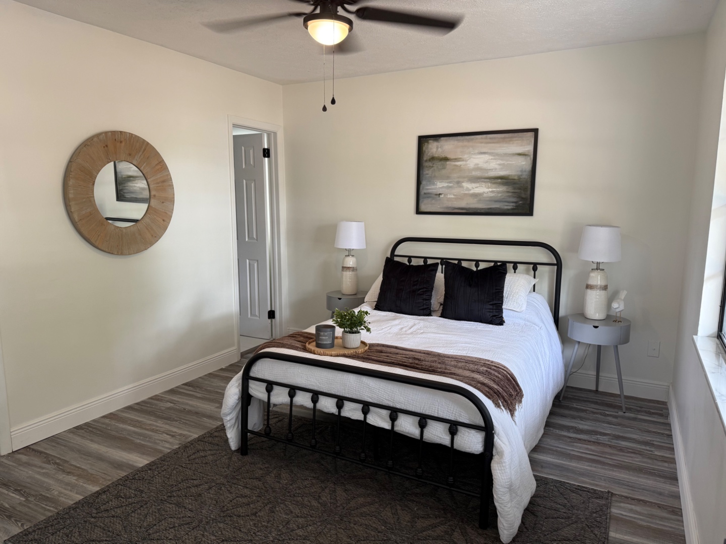 Bedroom finish work — paint, flooring, trim — Ridgefield CT